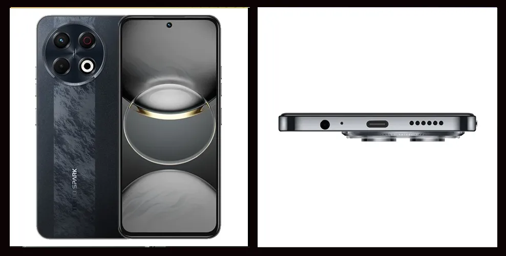 Gambar Tecno Spark 30 Pro 8/128GB Black